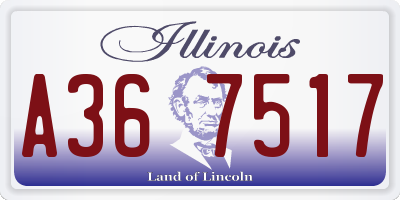 IL license plate A367517