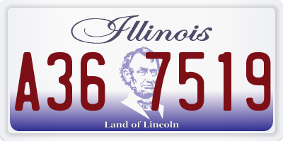 IL license plate A367519