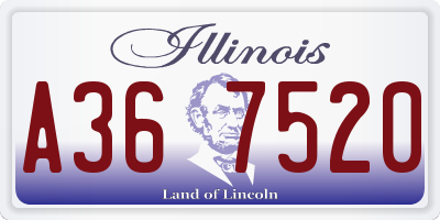 IL license plate A367520