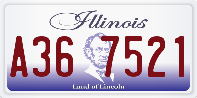 IL license plate A367521