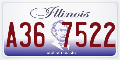 IL license plate A367522