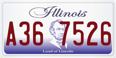 IL license plate A367526