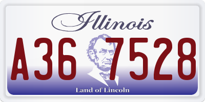 IL license plate A367528