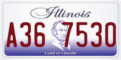IL license plate A367530