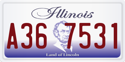 IL license plate A367531