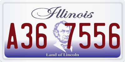 IL license plate A367556