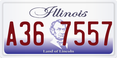 IL license plate A367557
