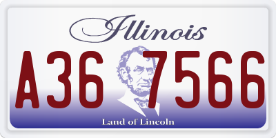IL license plate A367566
