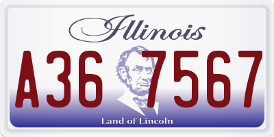 IL license plate A367567