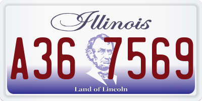 IL license plate A367569