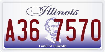 IL license plate A367570