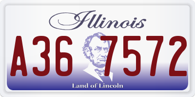 IL license plate A367572