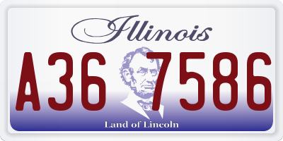 IL license plate A367586