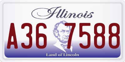IL license plate A367588