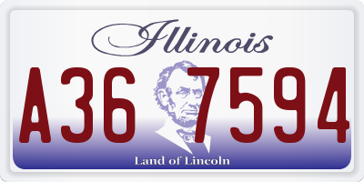 IL license plate A367594