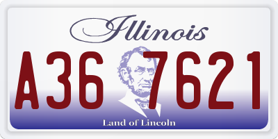 IL license plate A367621