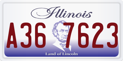 IL license plate A367623