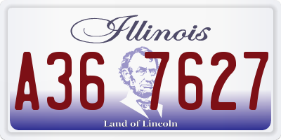 IL license plate A367627