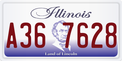 IL license plate A367628