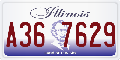 IL license plate A367629