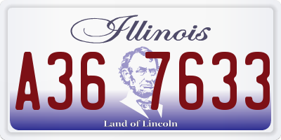 IL license plate A367633