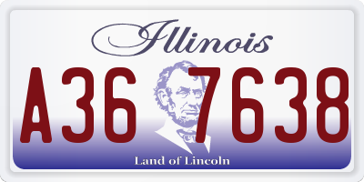 IL license plate A367638