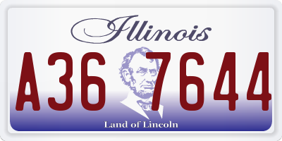IL license plate A367644