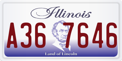 IL license plate A367646