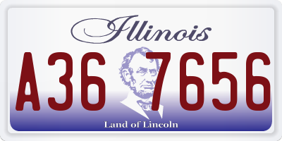 IL license plate A367656