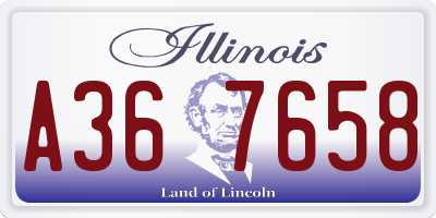 IL license plate A367658