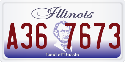 IL license plate A367673