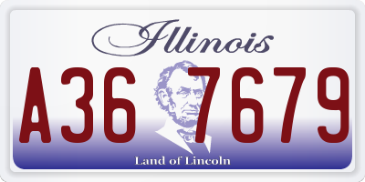 IL license plate A367679