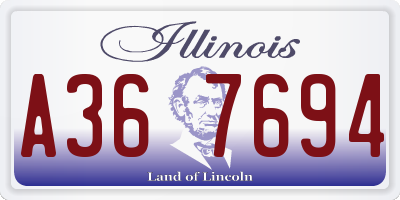 IL license plate A367694