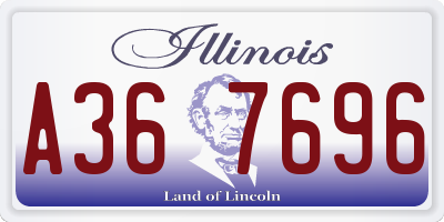 IL license plate A367696