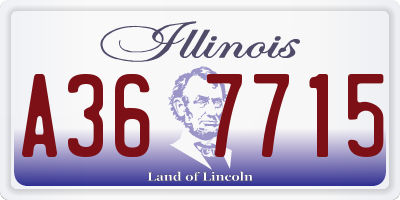 IL license plate A367715
