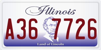 IL license plate A367726