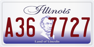 IL license plate A367727