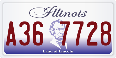 IL license plate A367728