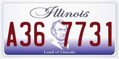 IL license plate A367731