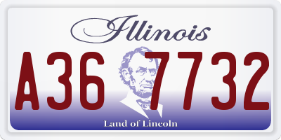 IL license plate A367732