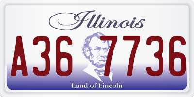 IL license plate A367736