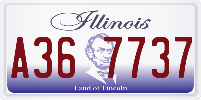 IL license plate A367737