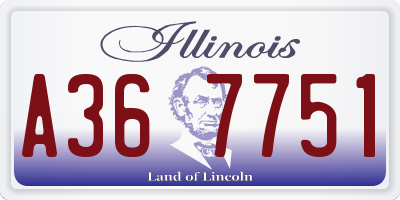 IL license plate A367751