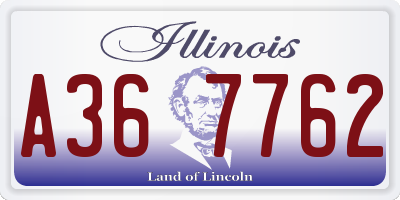 IL license plate A367762