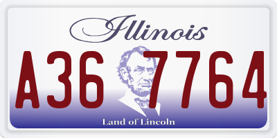 IL license plate A367764
