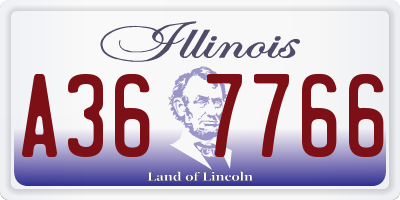 IL license plate A367766