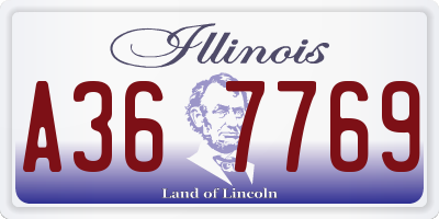 IL license plate A367769