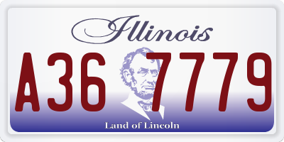 IL license plate A367779