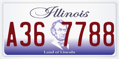 IL license plate A367788