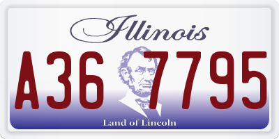 IL license plate A367795